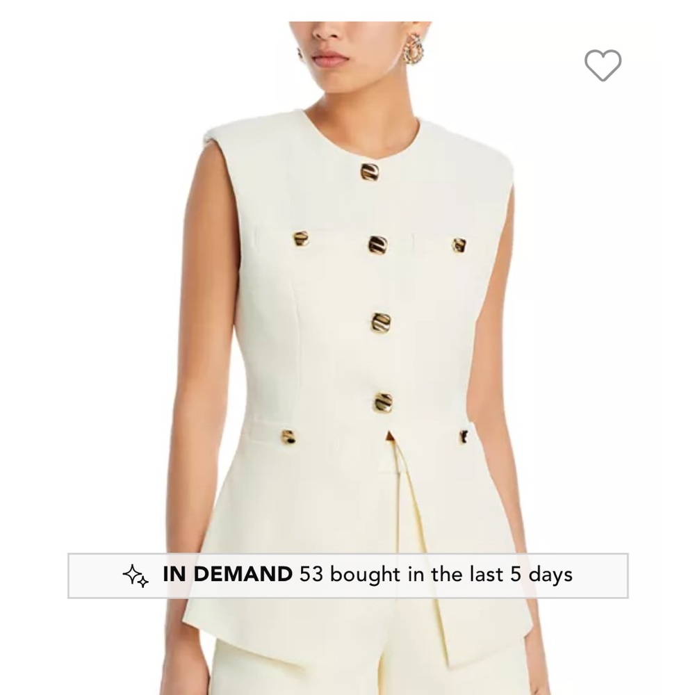Endless Rose Cream Blazer with Tailored Lines